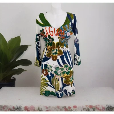 Desigual на Карл Лагерфельд Midi рубашка платье эластичной геометрический M многоцветный женщин - Изображение 1 из 4