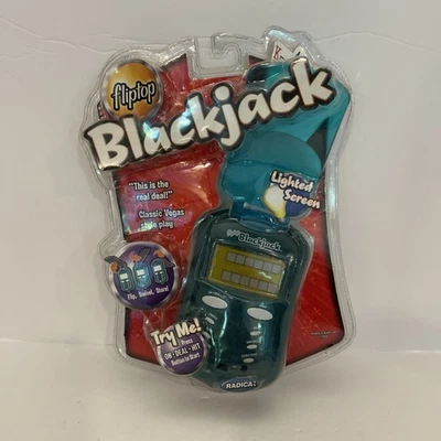 Sellado Radica Flip Top Black Jack Videojuego Electrónico Portátil Blackjack 2001 Foto 1 de 3