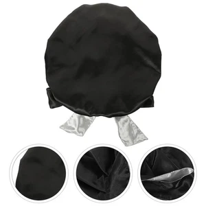 Satin Turban Pflege Headwrap Make-up Haarkappe Damen Duschhut mit Schleife - Bild 1 von 12