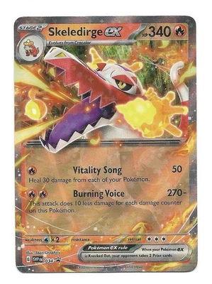 Skeledirge ex 034 Sv: Scarlet & Violet Black Star Promo Cards Holo Pokemon - NM - Image 1 of 2