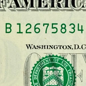 True Scattered Ladder 1-8 Full Complete Eight Digit Dollar Fancy Serial Number - Bild 1 von 6