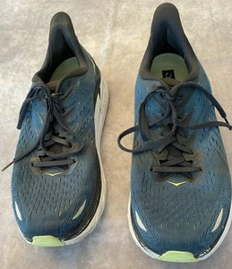 Scarpe da corsa sportive Hoka One One Clifton 8 da uomo taglia 12E verde acqua sneakers - Foto 1 di 8