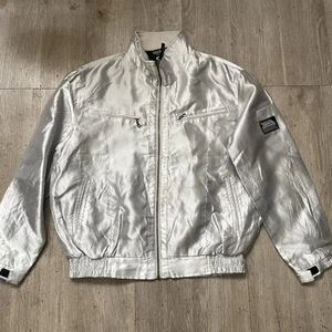 Tora Toraichi Japanese Workwear Jacket Sz Large Vintage Active Silver Mens Japan - Bild 1 von 9