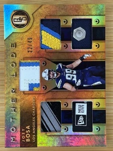 2019 Panini Gold Standard Mother Lode Joey Bosa GAME USED HAT/GLOVE/JERSEY #/49 - Picture 1 of 2