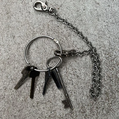 DSQUARED 2 Belt Keychain Silver Wallet accessories men’s vintage antique - Image 1 of 4