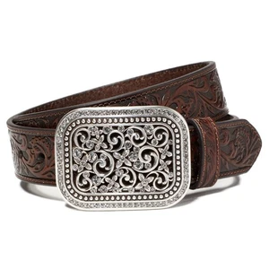Ariat Ladies Rhinestone Fillagree Brown - Picture 1 of 1