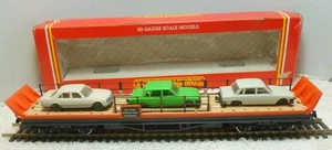 Hornby R124 Car Transporter With 3 Cars - OO Gauge - Picture 1 of 8