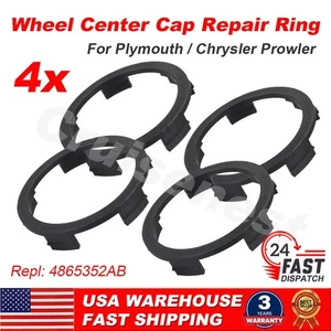 4x For Plymouth / Chrysler Prowler Wheel Center Cap Hubcap Repair Ring 4865352AB - Picture 1 of 10