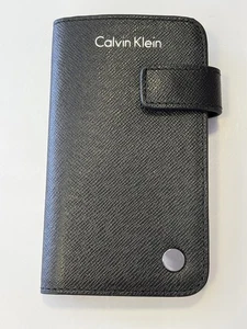 Original Calvin Klein Echtleder Schlüsselanhänger Etui 6 Schlüsselringe schwarz - Bild 1 von 3
