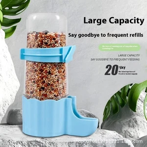 Transparent Feeding Watering Automatic Dual Purpose Bird Feeder Water Dispenser - Picture 1 of 23