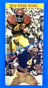 1977 Rose Bowl Game Media Guide USC Trojans - Michigan Wolverines Pac-10 Big-10 - Picture 1 of 3
