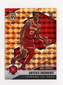 2020-21 Panini Mosaic ONYEKA OKONGWU Rookie RC ORANGE REACTIVE PRIZM #274 Hawks - Picture 1 of 1