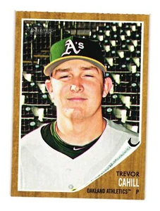 2011 Topps Heritage #122 Trevor Cahill - Picture 1 of 2