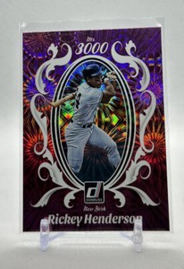 Rickey Henderson 2023 Donruss #M3K-1 Pink Fireworks Mr. 3000 N.Y. Yankees HoF