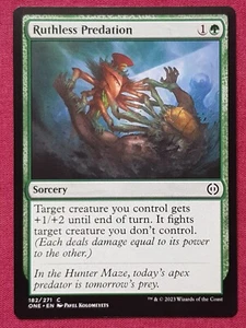 Magic The Gathering PHYREXIA ALL WILL BE ONE RUTHLESS PREDATION green card MTG - Picture 1 of 2