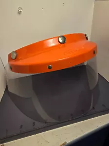 VTG BELL 240 Visor Orange From Super Magnum Helmet 1970's OUTSTANDING CONDITION! - Picture 1 of 14