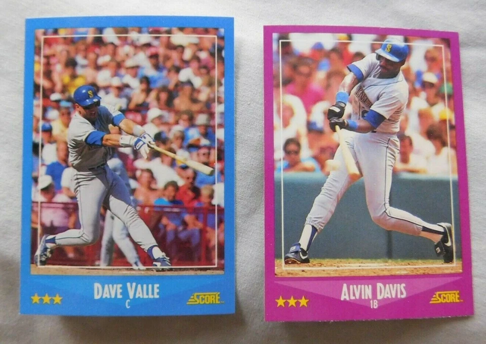 1988 Score Seattle Mariners Baseball Card Pick one - Image 1 of 1