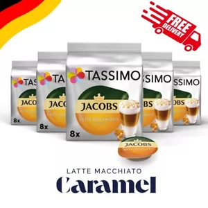 Tassimo Jacobs Latte Macchiato Caramel , 40 Coffee Capsules, 5 x 8 Drinks - Bild 1 von 7