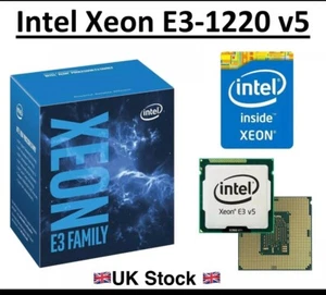 Intel Xeon E3-1220 v5 SR2LG 3.0 - 3.5 GHz, 8 MB, 4 Core, Socket LGA1151, 80W CPU - Picture 1 of 5