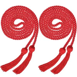 2 Pieces Graduation Cords Polyester Yarn 2025 Honor Cord with Tassel for Grad... - Picture 1 of 6