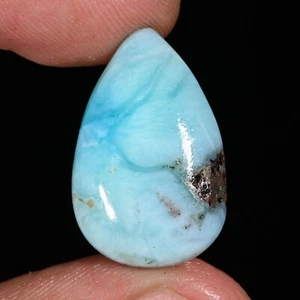 Natural Larimar stone, 12.15 Ct stunning pear shape 22x14x5 mm - Picture 1 of 6