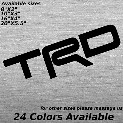 TRD Custom Toyota Racing Development logo decal sticker bed side window tailgate - Image 1 of 2