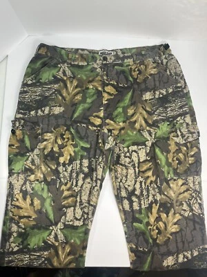 Vintage Jerzees Outdoors Camo Cargo Trebark Bigwoods Adjustable Mens 2XL 42x30 - Image 1 of 4