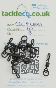Giratorios de cambio rápido Flexi Ring, Flexi Ring Kwik Lok Giratorios, Carp Swivels, Termi - Imagen 1 de 15