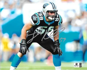 Luke Kuechly Carolina Panthers Autographed 8x10 Photo - Picture 1 of 2
