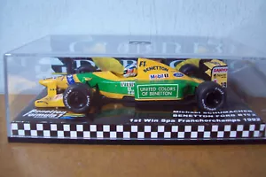 1/43 ONYX IN CUSTOM BOX MICHAEL SCHUMACHER BENETTON B192 1992 SPA GP 1st WIN - Picture 1 of 3
