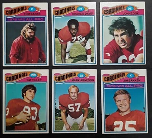 1977 Topps Saint Louis Cardinals Vintage Football Card Lot (6 ct) - Picture 1 of 3