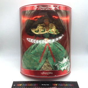 Muñeca afroamericana Barbie Happy Holiday 1995 Mattel 14124 - caja dañada - Imagen 1 de 9
