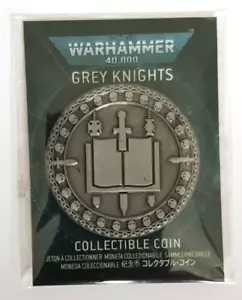 Games Workshop Warhammer 40k Space Marine Grey Knights Collectible Coin New - Picture 1 of 1