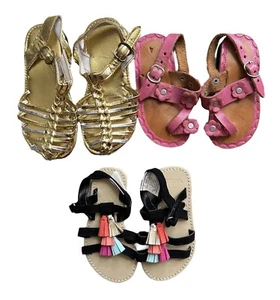 3 Pairs Of Sandals Bundle For Girls Size 4 / 5 / 6 - Picture 1 of 2