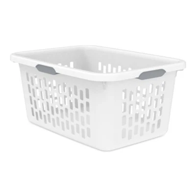Sterilite 2 Bushel Plastic Laundry Basket, Adult, White - Image 1 of 4