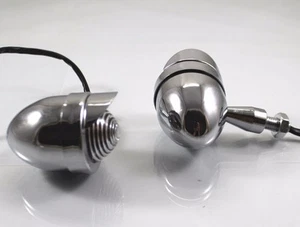 Indicador de señal de giro de bala con visera para Harley Honda Kawasaki Suzuki Yamaha CB - Imagen 1 de 7
