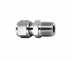 3/8 Tube OD x 3/4 MNPT 316ss Male Connector Hoke Gyrolok 6-4N-S316 - Picture 1 of 2