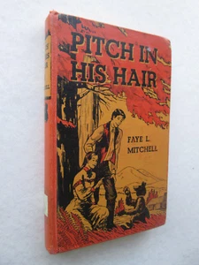PITCH IN HIS HAIR Faye L. Mitchell 1954 HARDCOVER Library Binding FIRST EDITION - Imagen 1 de 7