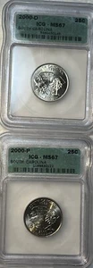 2000 P & D South Carolina State Quarters 25 Cents ICG Certified MS67, 2 Coin Lot - Picture 1 of 18