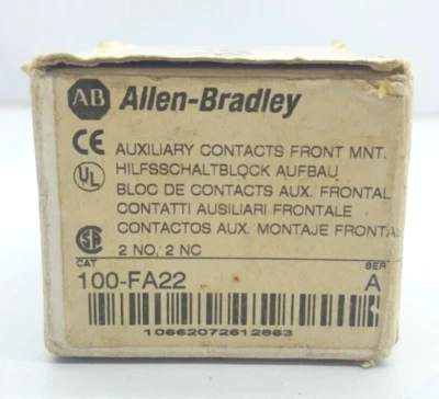 NEW ALLEN-BRADLEY 100-FA22 AUXILIARY CONTACTS - Image 1 of 4