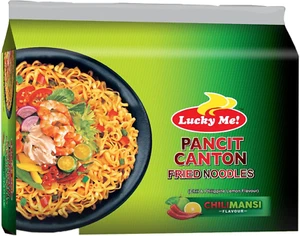 Lucky Me! Instant Pancit Canton Noodles Chillimansi Fl 60G X 6 Packs - Picture 1 of 12