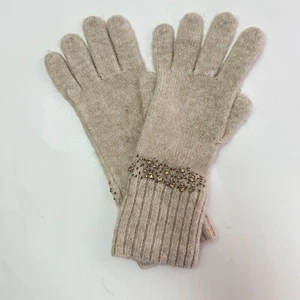 Lauren Ralph Lauren Damen elfenbein Strick leichte weiche Fäustlinge Handschuhe Einheitsgröße - Bild 1 von 4
