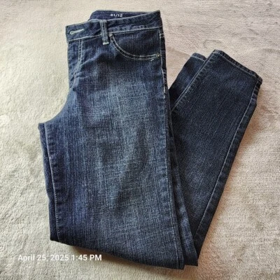 a.n.a. Women's Size 31/12 Blue Skinny Dark Cotton Blend Stretch Denim Jeggings - Image 1 of 4