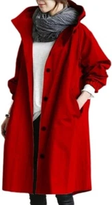 Godoboo Damen Frühling Herbst Mantel Wasserdicht Solide Windjacke Outdoor Jacke - Bild 1 von 3