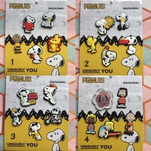 Crocs Handmade jibbitz 5pc peanuts snoopy Joe Cool woodstock shoe charms set - Picture 1 of 20