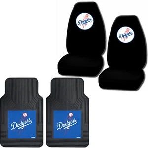 NUEVO Combo de Tapetes de Béisbol MLB Los Angeles Dodgers y Cubierta de Asiento TRASERO ALTO  - Imagen 1 de 3