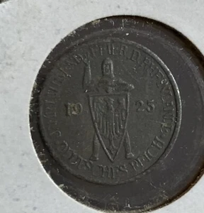 GERMANY RHINELAND 3 MARK 1925, MINIATURES WORLD COINS FROM COLLECTION - Picture 1 of 4