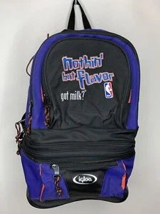 Vtg Igloo NBA Nothin' but Flavor Got Milk Edition Purple Orange Backpack Cooler - Picture 1 of 6