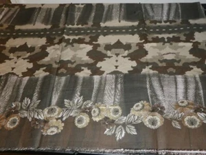 Italian Metallic Abstract Camo/Floral Printed Stretch Cotton Woven MOOD Fabrics - Picture 1 of 3