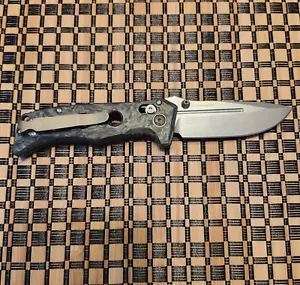 Benchmade 273-03 Mini Adamas Knife With Carbon Fiber Scales & Magna-Cut Blade - Picture 1 of 6